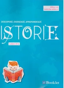Coperta cărții Istorie - caiet de lucru pentru clasa a IV-a. Descopera. Exerseaza. Afrofundeaza