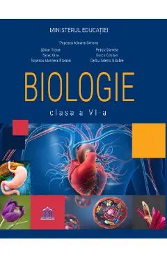 Coperta cărții Biologie - Clasa 6 - Manual - Popescu Adriana Simona, Saitan Traian, Barac Gina, Rosescu Marinela Roxana, Petrov Daniela, Gurzu Cristian, Cerbu Valeriu Nicolae