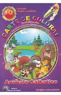 Coperta cărții Animale salbatice. Carte de colorat si activitati practice