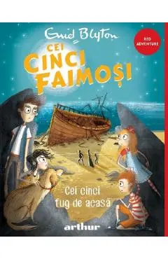 Coperta cărții Cei cinci fug de acasa. Seria Cei cinci faimosi Vol.3