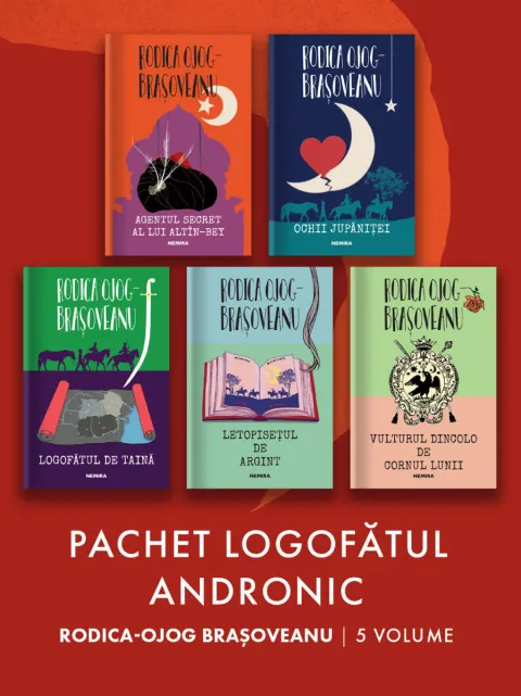 Coperta cărții Pachet Logofătul Andronic Rodica-Ojog Brașoveanu 5 vol.