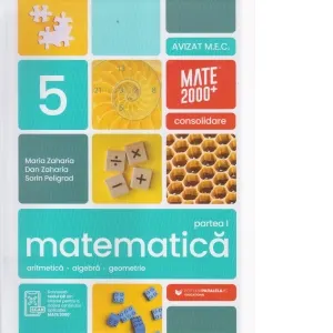 Coperta cărții Matematica. Aritmetica, algebra, geometrie. Clasa a V-a. Consolidare. Partea I (anul scolar 2026-2027)