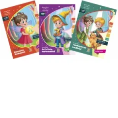 Coperta cărții Set 3 Carti Gradinita nivel 3-4 ani: 1. Educarea limbajului; 2. Activitate matematica; 3. Cunoasterea mediului (editie 2026 - 2027)