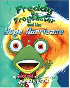 Coperta cărții Freddy the Frogcaster and the Huge Hurricane