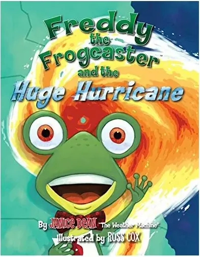 Coperta cărții Freddy the Frogcaster and the Huge Hurricane