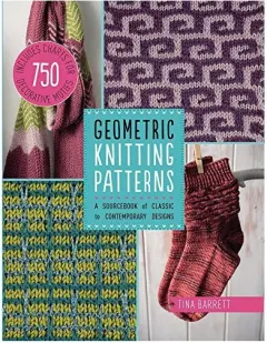 Coperta cărții Geometric Knitting Patterns, Tina Barrett