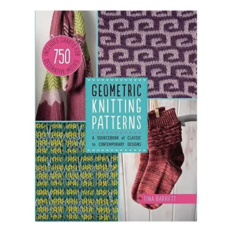 Coperta cărții Geometric Knitting Patterns, Tina Barrett