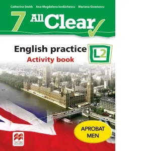 Coperta cărții All Clear. English practice. Activity book. L2. (clasa a VII-a)