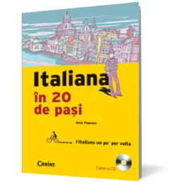 Coperta cărții Italiana în 20 de pași (conține CD)