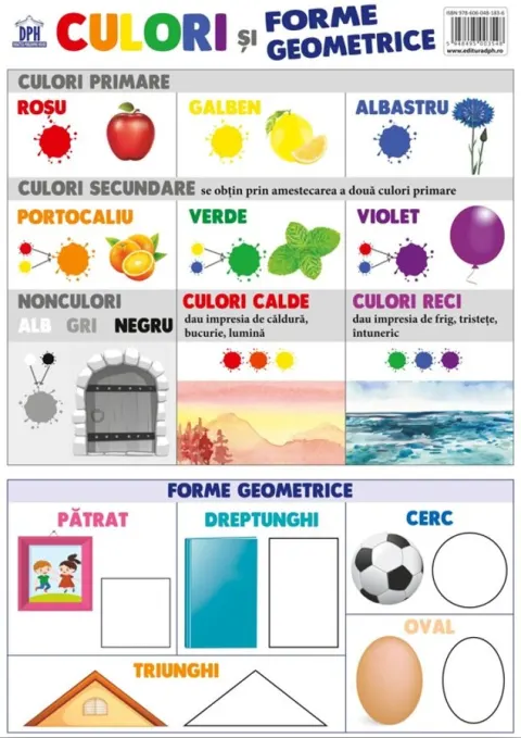 Coperta cărții Plansa culori si forme geometrice