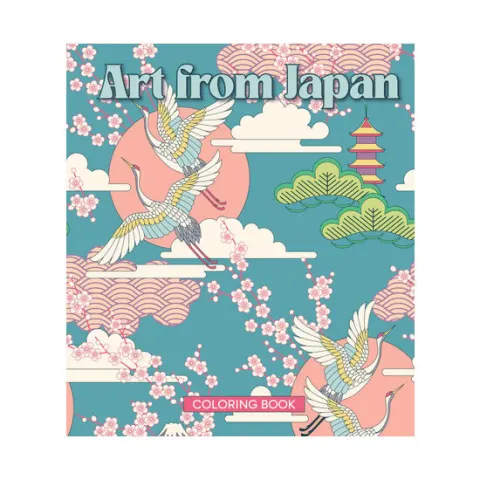 Coperta cărții Art from Japan Coloring Book