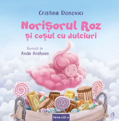 Coperta cărții Norișorul Roz și coșul cu dulciuri