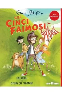 Coperta cărții Cei cinci la drum cu rulotele. Seria Cei cinci faimosi Vol.5