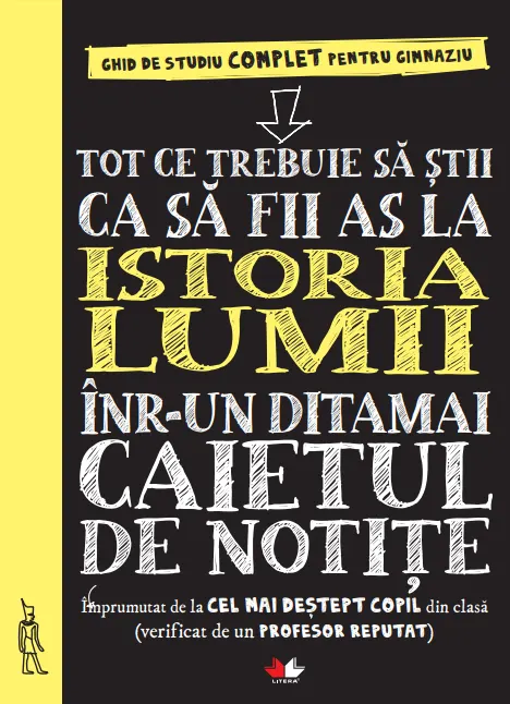 Coperta cărții Tot ce trebuie să știi ca să fii as la istoria lumii într-un ditamai caietul de notițe