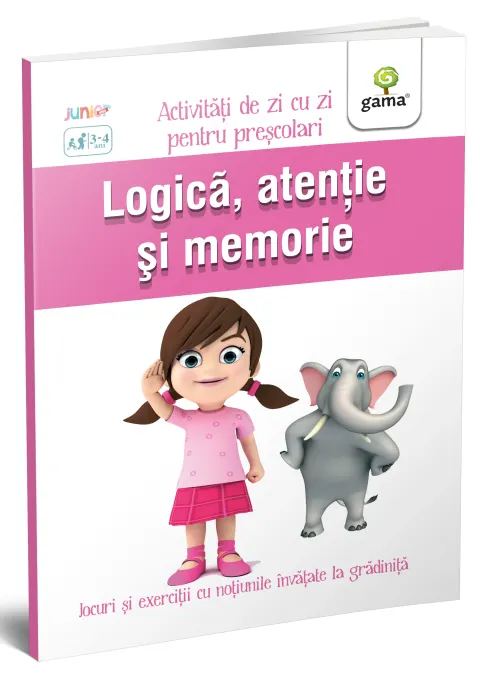 Coperta cărții Logica, atentie si memorie 3-4 ani |