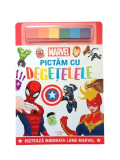 Coperta cărții Marvel. Pictam cu degetelele