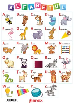 Coperta cărții Alfabetul. Planse educationale