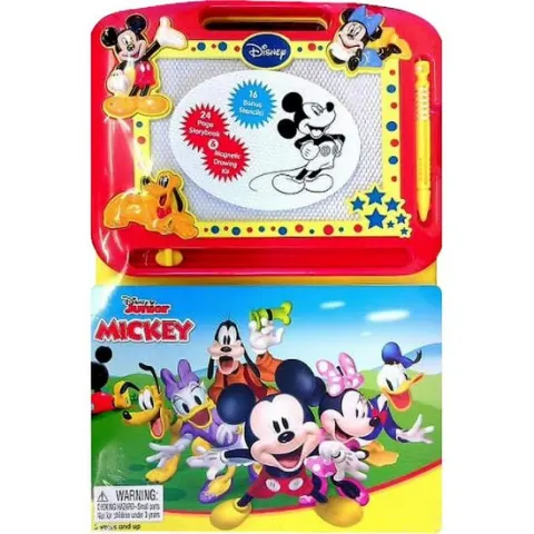 Coperta cărții Disney Junior Mickey Storybook & Magnetic Drawing Kit