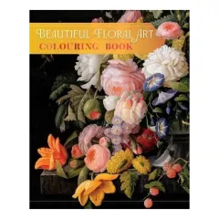 Coperta cărții Beautiful Floral Art Colouring Book
