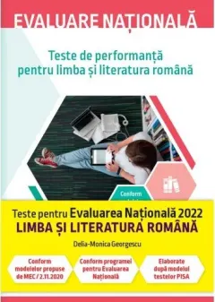 Coperta cărții Evaluare națională 2022. Teste de performanță pentru limba și literatura română