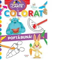 Coperta cărții Disney Bebe. Prima mea carte de colorat. Pofta buna!