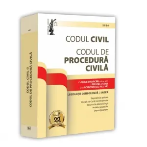 Coperta cărții Codul civil. Codul de procedura civila 2026. Editie tiparita pe hartie alba