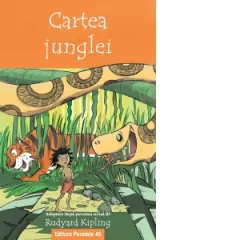 Coperta cărții Cartea junglei. Adaptare dupa povestea scrisa de Rudyard Kipling