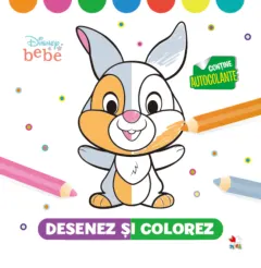 Coperta cărții Disney Bebe. Desenez și colorez