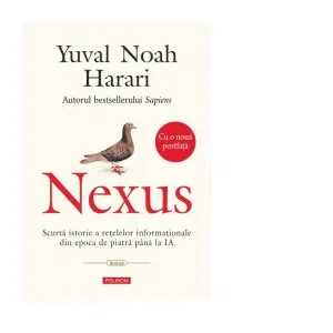 Coperta cărții Nexus. Scurtă istorie a rețelelor informaționale din epoca de piatră până la IA