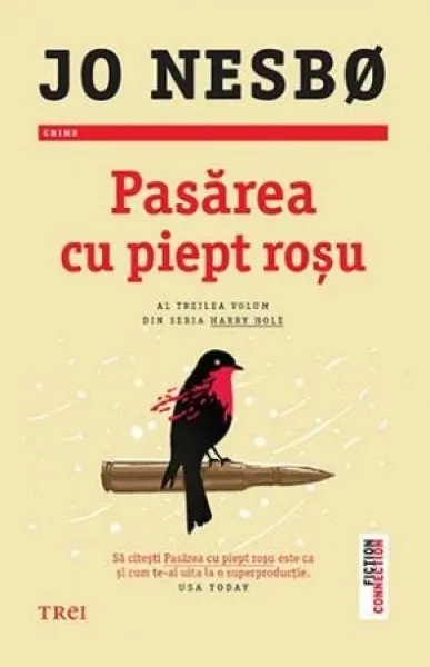 Coperta cărții Pasarea cu piept rosu