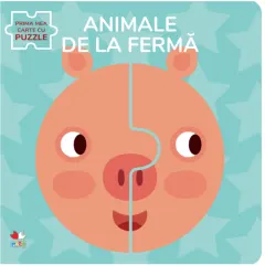 Coperta cărții Animale de la fermă. Prima mea carte cu puzzle