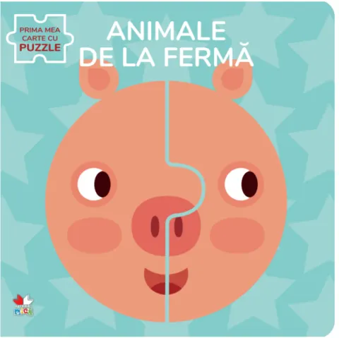 Coperta cărții Animale de la fermă. Prima mea carte cu puzzle