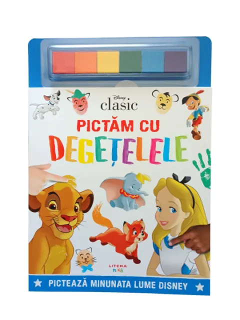 Coperta cărții Disney Clasic. Pictam cu degetelele