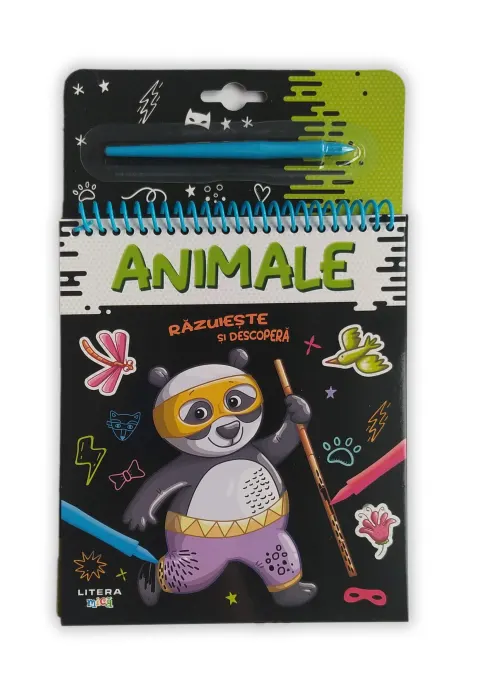 Coperta cărții Razuieste si descopera. Animale