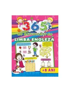 Coperta cărții 365 de activități de limba engleză (+8 ani)