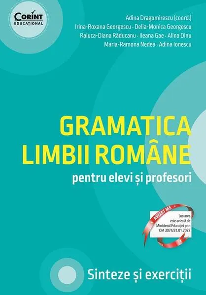 Coperta cărții Gramatica limbii române pentru elevi și profesori. Sinteze și exerciții