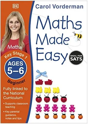 Coperta cărții Maths Made Easy Ages 5-6 Key Stage 1 Beginner