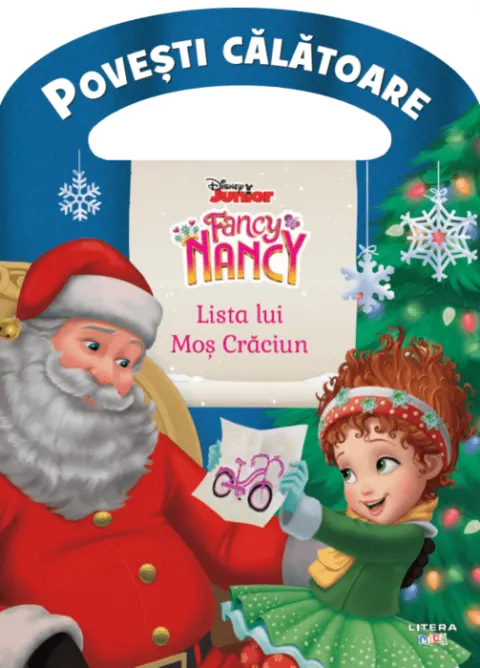 Coperta cărții Disney. Fancy Nancy. Lista lui Mos Craciun. Povesti calatoare