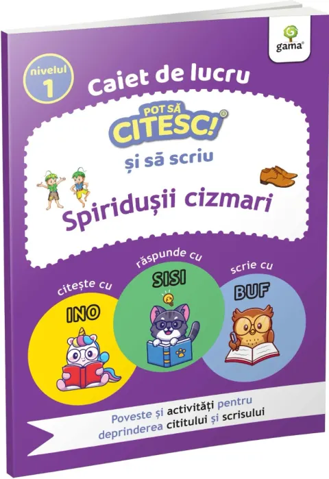 Coperta cărții Spiridusii cizmari. Caiet de lucru. Pot sa citesc si sa scriu