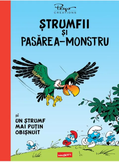 Coperta cărții Ștrumfii și pasărea-monstru