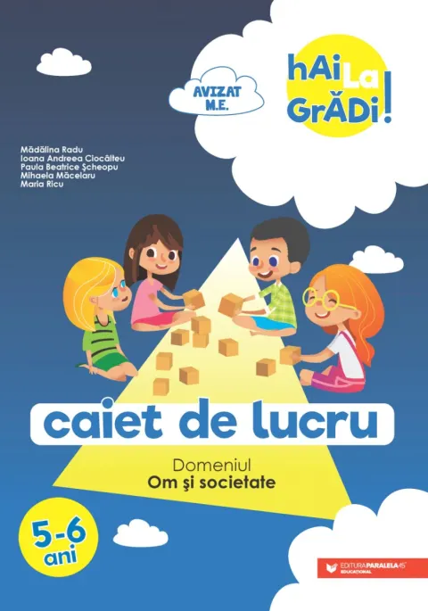 Coperta cărții Hai la grădi! Om și societate. 5-6 ani