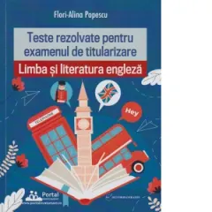 Coperta cărții Teste rezolvate de limba si literatura engleza pentru reusita la examenul de titularizare