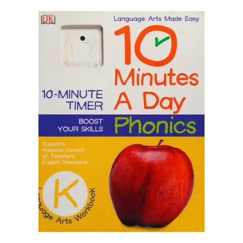 Coperta cărții 10 Minutes a Day: Phonics, Kindergarten Supports National Council of Teachers English Standards