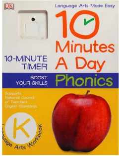 Coperta cărții 10 Minutes a Day: Phonics, Kindergarten Supports National Council of Teachers English Standards
