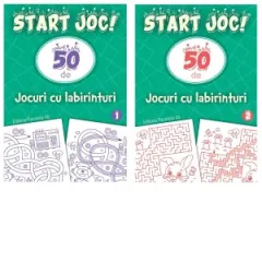 Coperta cărții Pachet Start joc! 50 de jocuri cu labirinturi (2 volume)