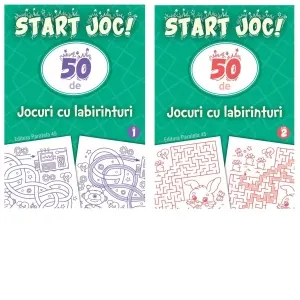 Coperta cărții Pachet Start joc! 50 de jocuri cu labirinturi (2 volume)