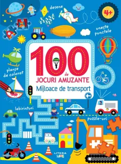 Coperta cărții 100 de jocuri amuzante - Mijloace de transport