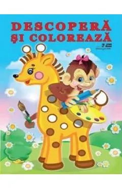 Coperta cărții Animale salbatice. Descopera si coloreaza