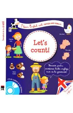 Coperta cărții Let's count! + CD - I learn English with Peter and Emily - Annie Sussel, Christophe Boncens