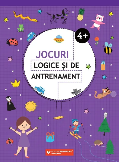 Coperta cărții Jocuri logice si de antrenament 10 ani+